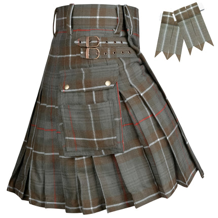 Valor Acrylic Utility Kilt | 16oz Mackenzie Weathered Tartan KIlt