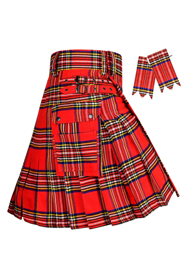 Valor Acrylic Utility Kilt | 16oz Royal Stewart Tartan KIlt