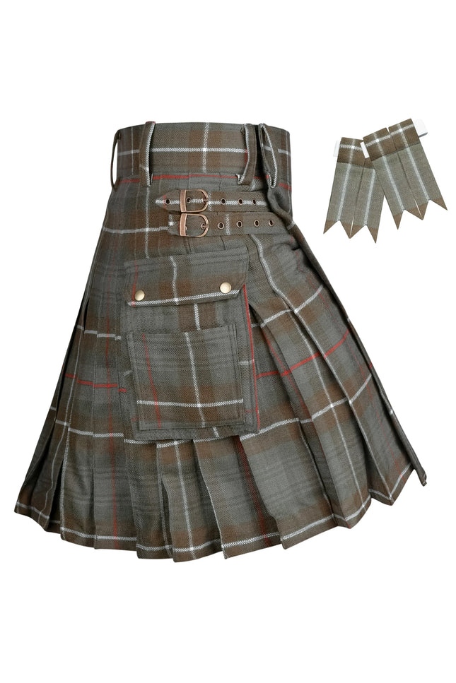 Valor Acrylic Utility Kilt | 16oz Mackenzie Weathered Tartan KIlt