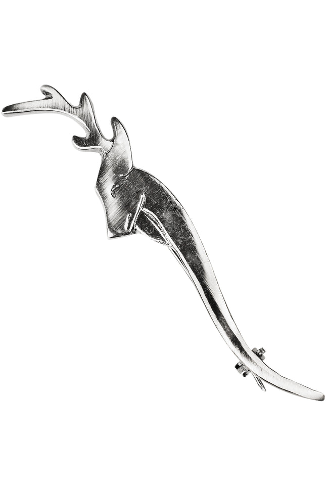 Scottish Kilt Pin for men | Stag Head Pewter Chrome
