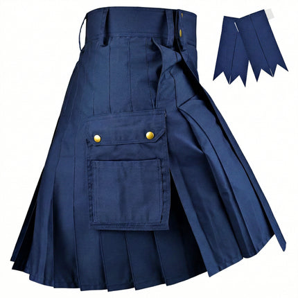 Phantom Modern Utility Kilt | Blue