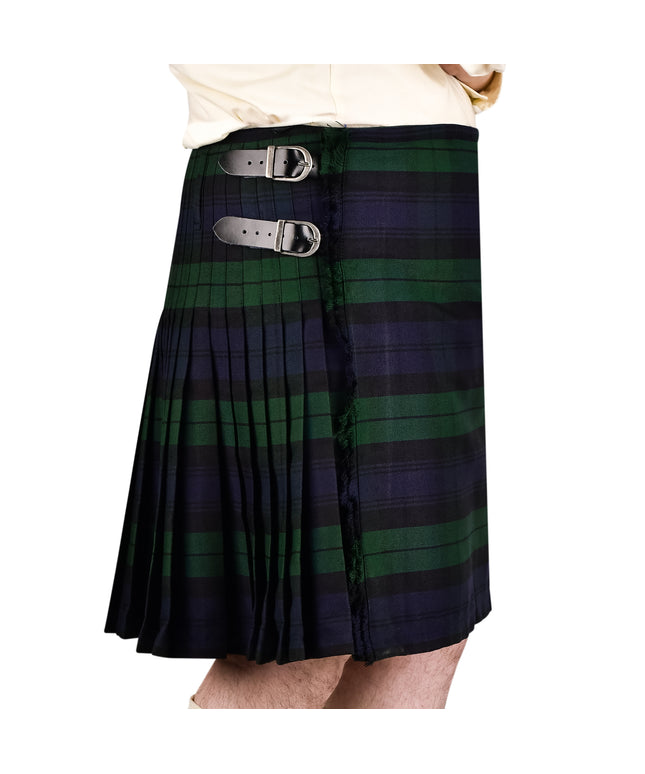 Kilt for Men I Black Watch Tartan Kilt Polyviscose 8 Yard Traditional Men Kilt