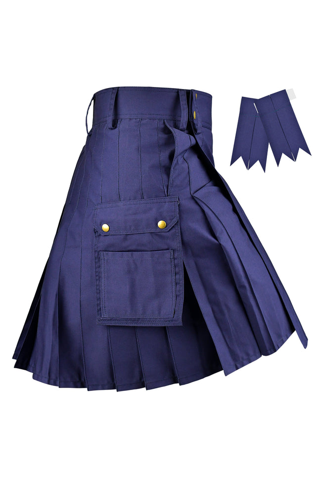 Phantom Modern Utility Kilt | Blue