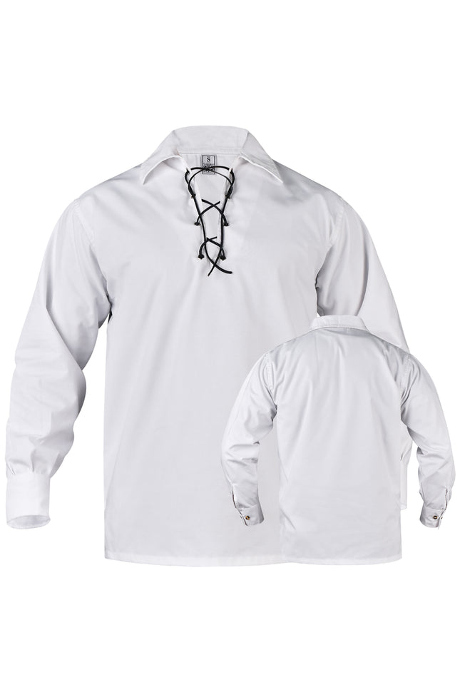Highland White Kilt Shirt - Traditional Scottish Style