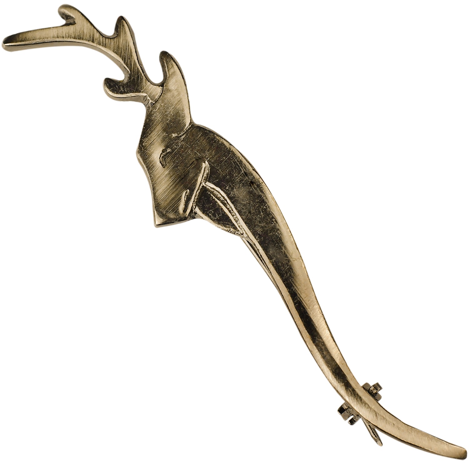 Scottish Kilt Pin for men | Stag Head Pewter Antique