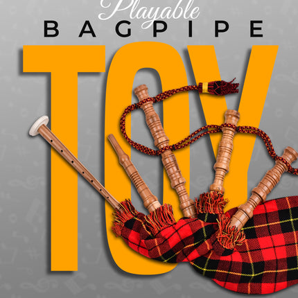 Mini Miniature Bagpipe - Rosewood Bagpipe for Beginners, Playable Gift | Wallace