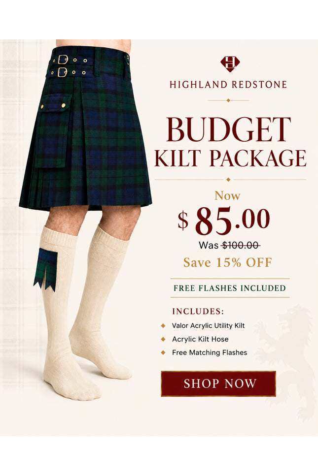 Valor Acrylic Kilt Bundle Lite | Black Watch