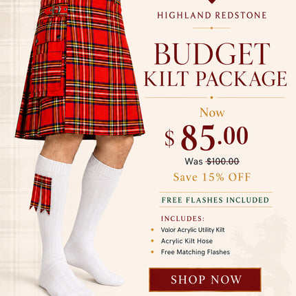 Valor Acrylic Kilt Bundle Lite | Royal Stewart