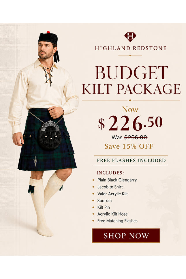 Paquete de kilt acrílico Valor | Black Watch
