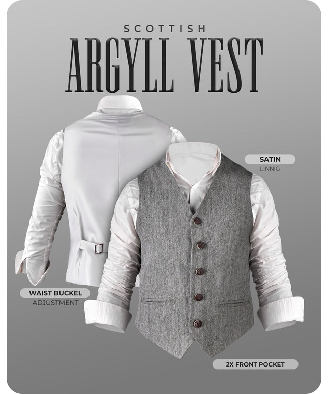 Grey Argyll Vest