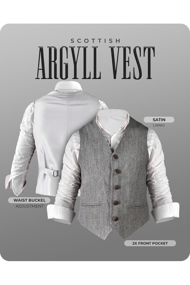 Grey Argyll Vest