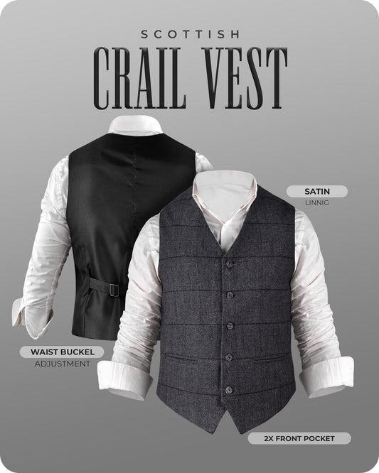 Charcoal Grey Crail Vest