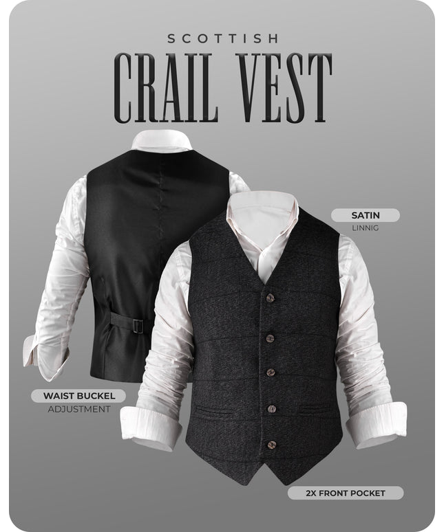 Charcoal Grey Crail Vest - Self Check