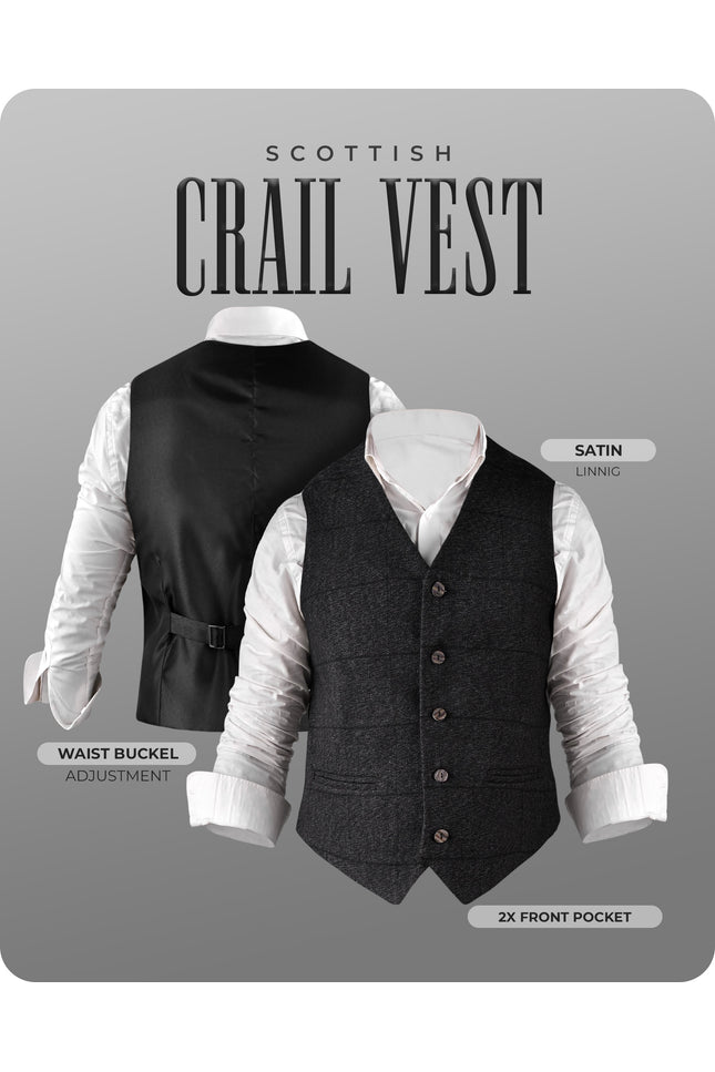 Charcoal Grey Crail Vest - Self Check