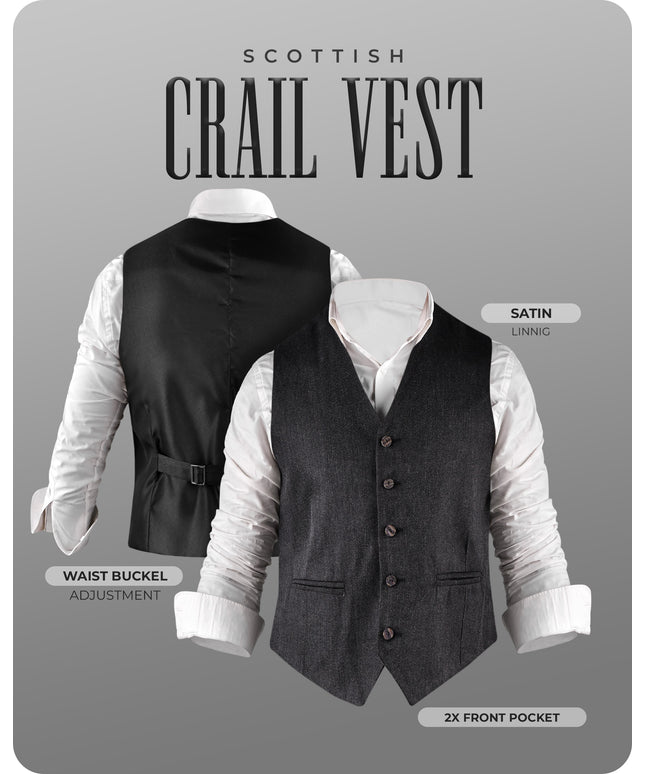 Charcoal Crail Vest