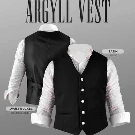 Black Argyll Jacket & Vest