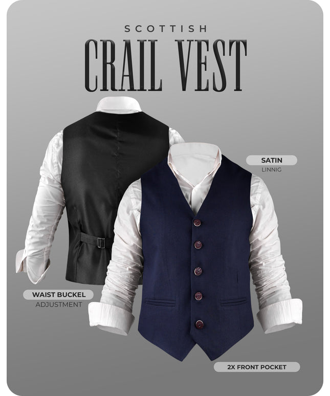 Navy Blue Crail Vest