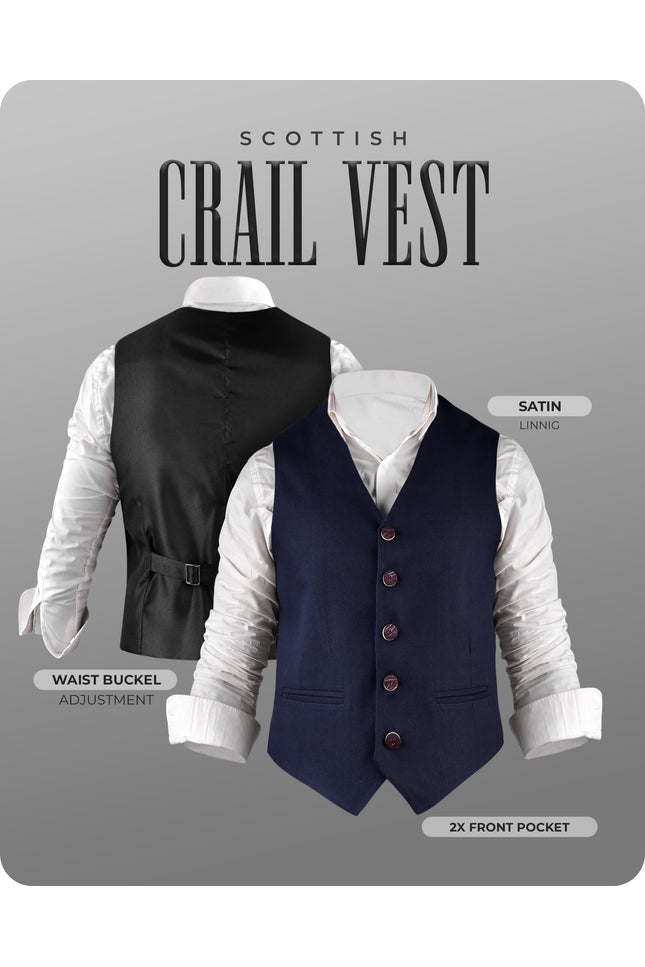 Navy Blue Crail Vest