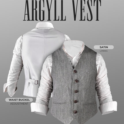 Grey Argyll Jacket & Vest