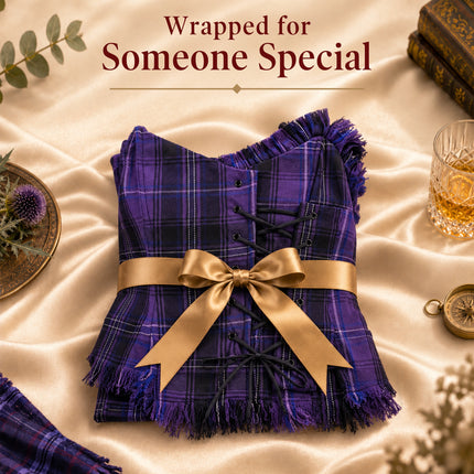Corset Bella Tartan (Passion de l'Écosse Violet)