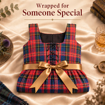 Robe Écossaise Traditionnelle - Robe Longue en Tartan | Macpherson Rouge