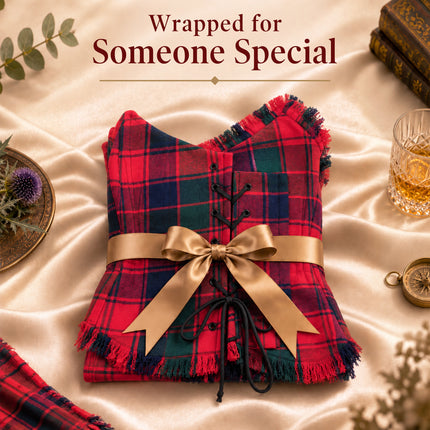 Corset Bella Tartan (Rouge Robertson)