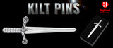 Kilt Pin Chrome (Bruce Sword)