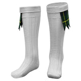 Wool Blend Kilt White Hose
