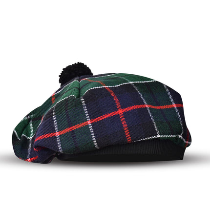 Tam O'Shanter Hat with Pompom | Green Leslie Tartan