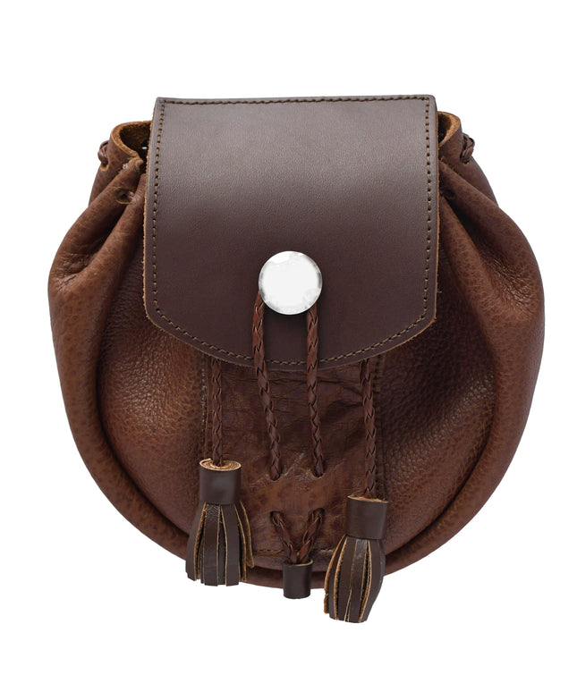 Rob Roy Leather Sporran | Brown