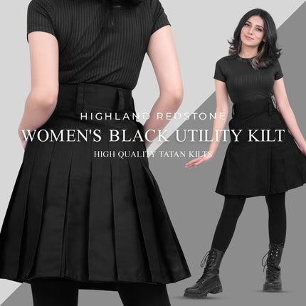 Raven Women Kilt - Black