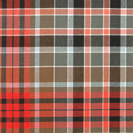 Gordon Weathered Red Tartan Kilt featuring the iconic weathered red, yellow, and green pattern of the Gordon Clan, made from high-quality wool.