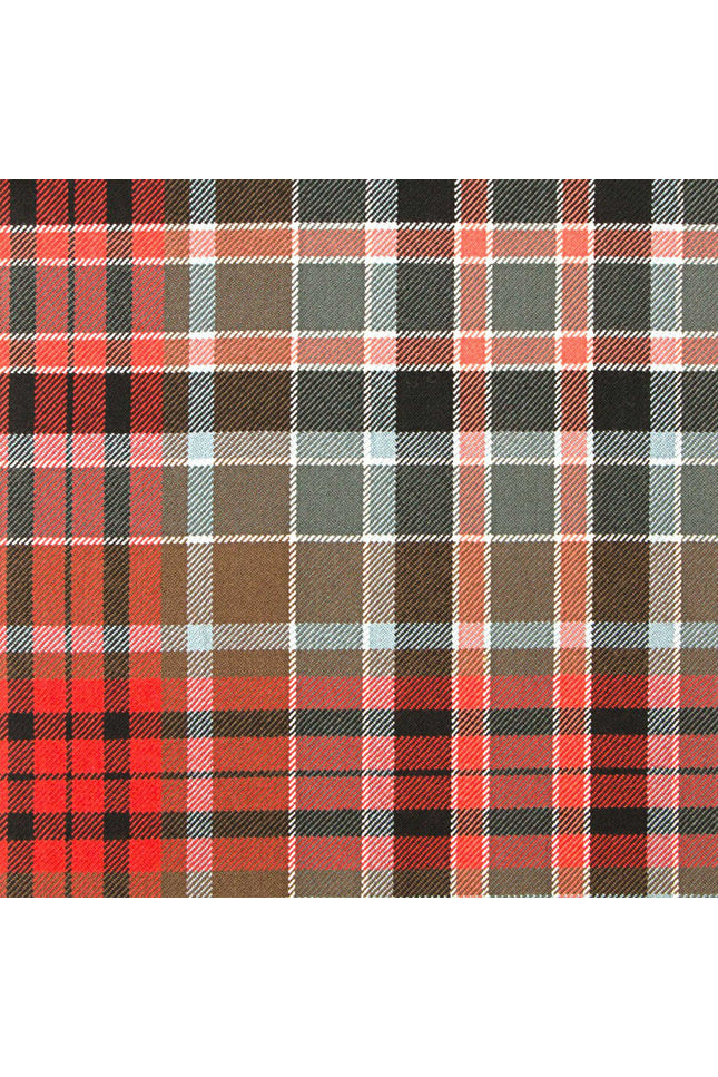Gordon Weathered Red Tartan Kilt featuring the iconic weathered red, yellow, and green pattern of the Gordon Clan, made from high-quality wool.