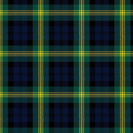 Gordon Tartan Kilt showcasing the iconic yellow, black, and green pattern of the Gordon Clan, made from high-quality wool.