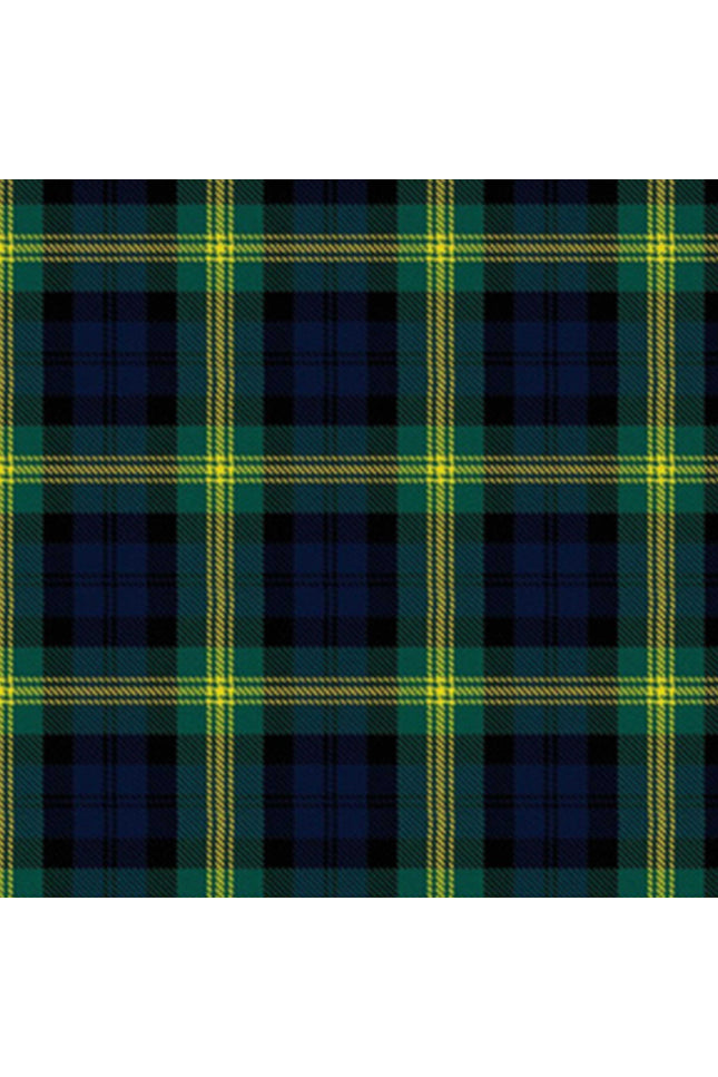 Gordon Tartan Kilt showcasing the iconic yellow, black, and green pattern of the Gordon Clan, made from high-quality wool.