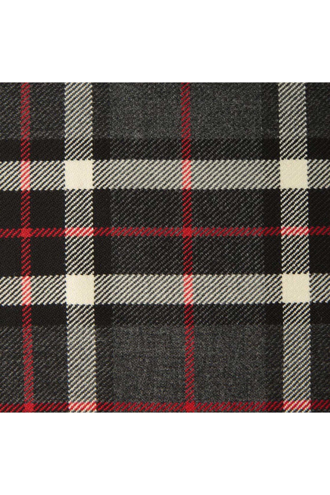 Gray Thomson Tartan Kilt showcasing the classic gray, black, and white pattern of the Thomson Clan, made from high-quality fabric.