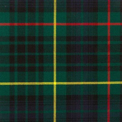 Hunting Stewart Tartan pattern featuring rich green, blue, and black hues, ideal for traditional Scottish wear.