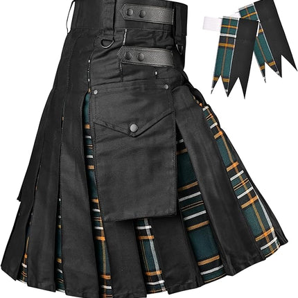 Irish Heritage Hybrid Utility Kilts for Men  - Traditional Style with Modern Functionality