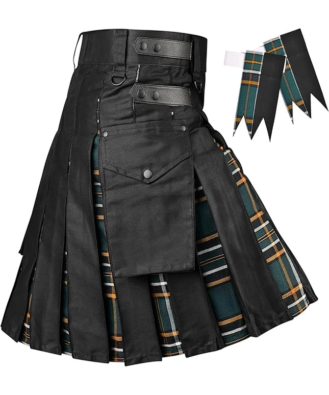 Irish Heritage Hybrid Utility Kilts for Men  – Traditional Style with Modern Functionality