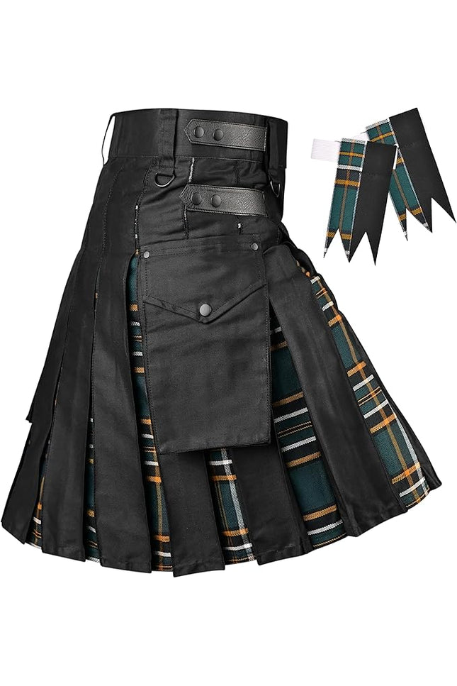 Irish Heritage Hybrid Utility Kilts for Men  - Traditional Style with Modern Functionality | Big & Tall