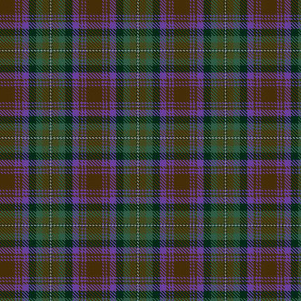 Isle Of Skye Tartan pattern featuring soft blues, greens, and heather purples, ideal for traditional Scottish wear.