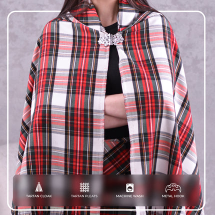 Women Tartan Cloak - Dress Stewart