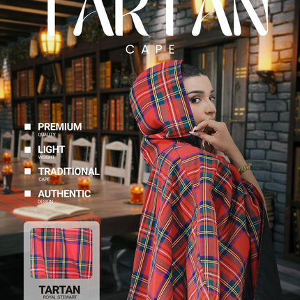 Women Tartan Cape - Royal Stewart