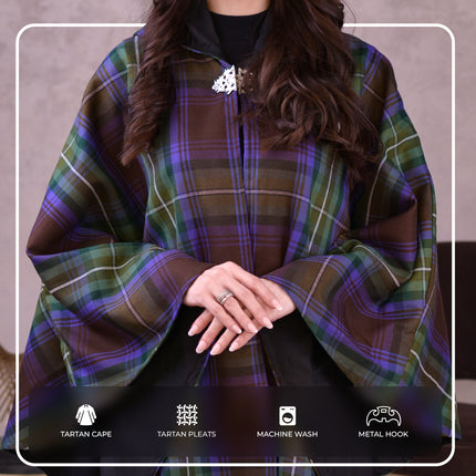 Women’s Cape in Isle of Skye Tartan