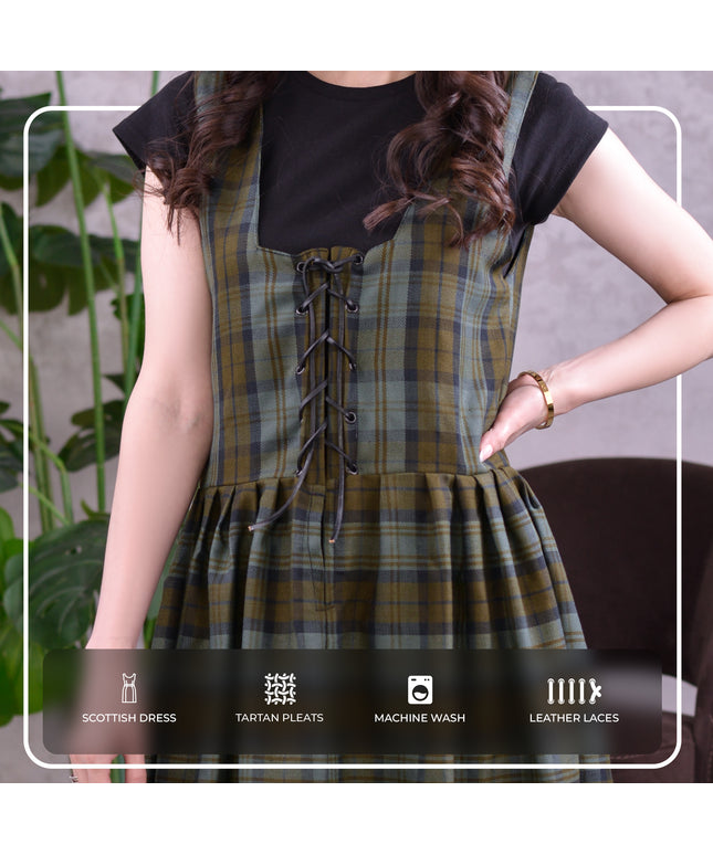 Authentic Scottish Dress in Black Watch Weathered