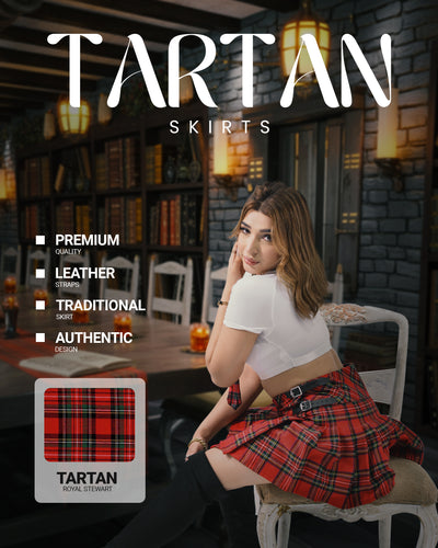 Women's Tartan Billie Skirt| Royal Stewart