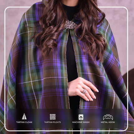 Women Tartan Cloak - Isle of Skye