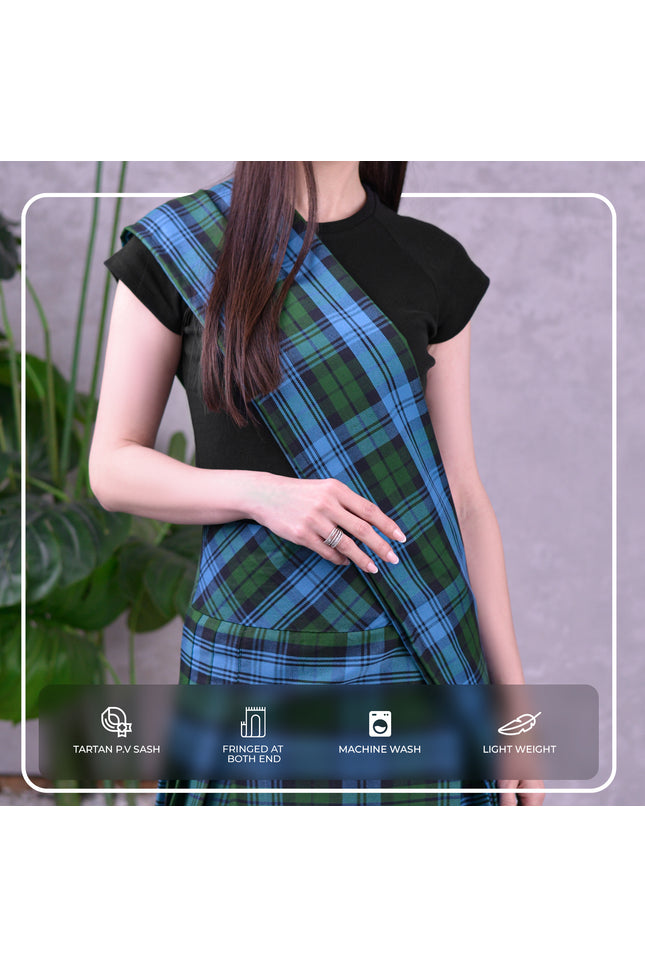 Women's Sash in Ancient Campbell Tartan