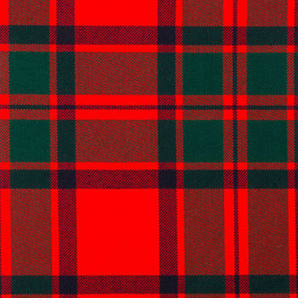 Macintosh tartan kilt with striking red and green pattern