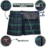 Black Watch Tartan Kilt for Men PV 8 Yard